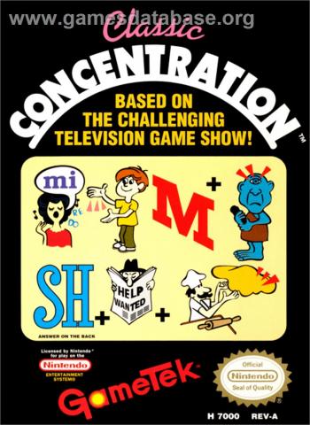 Cover Classic Concentration for NES